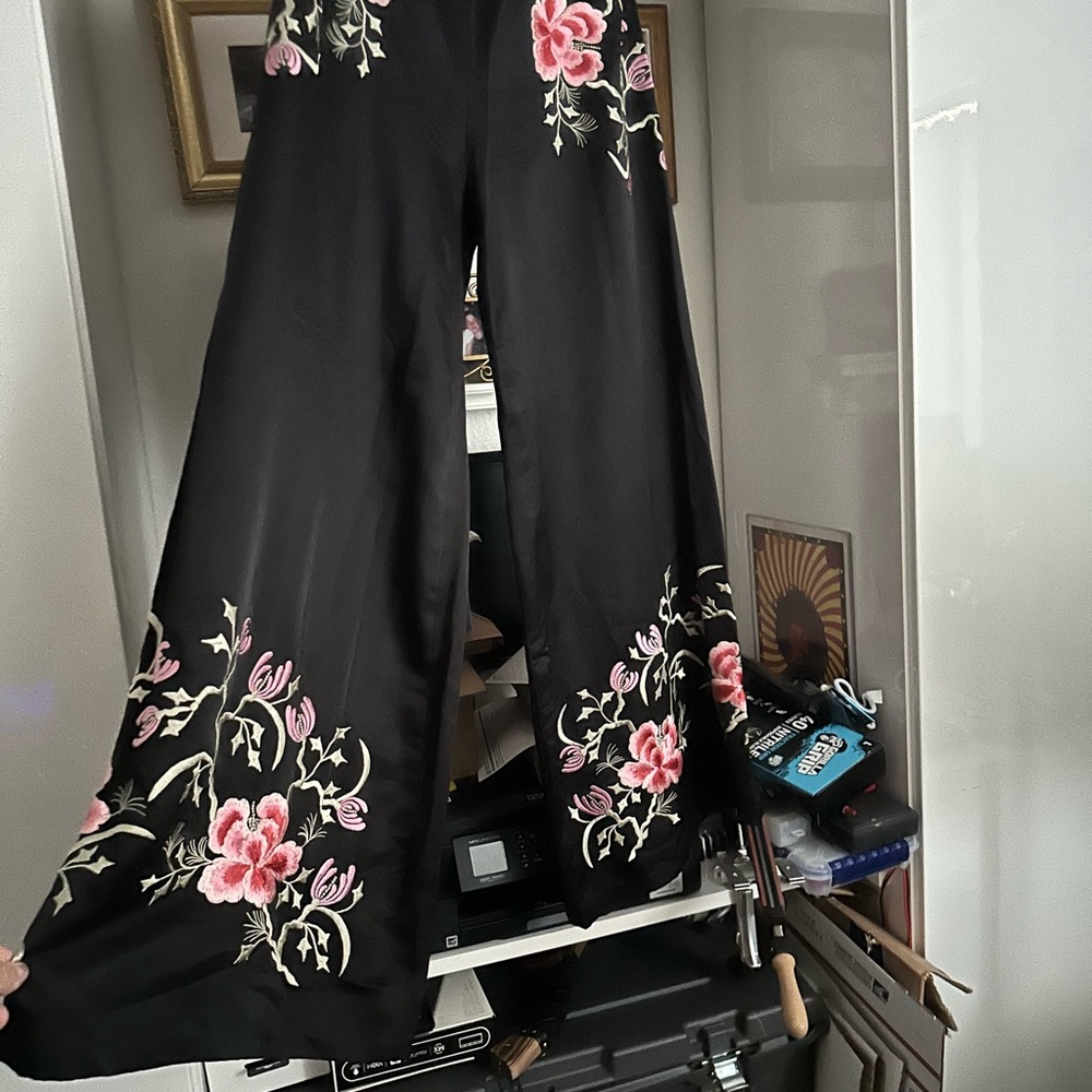 Chasing unicorns satin embroidered pants! New pics on hold - Picture 5 of 14